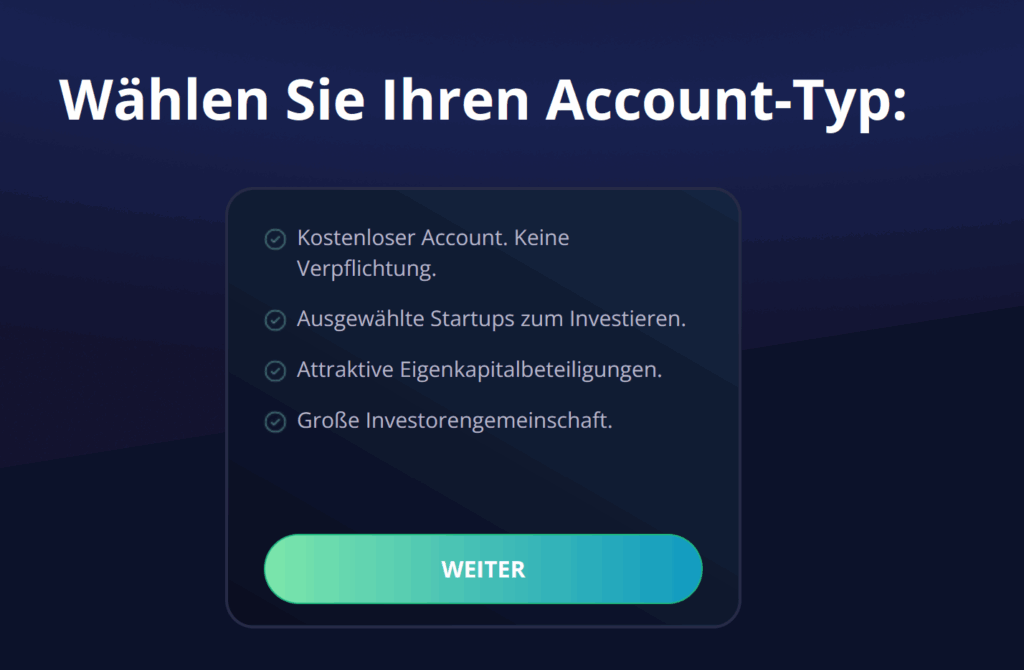 Companisto - Registrierung